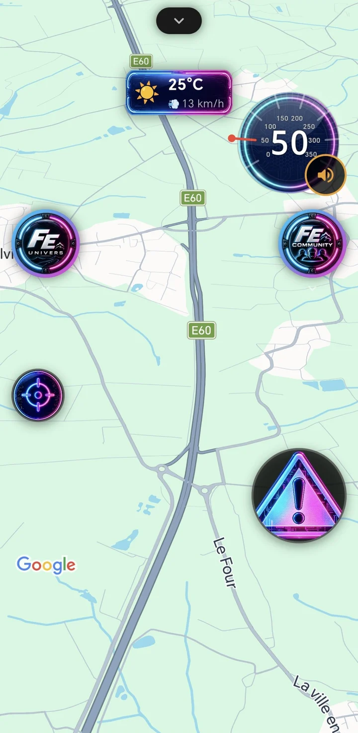 FrenchEvasion app GPS screen